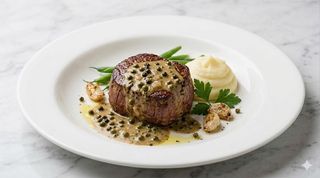 Filetto al pepe verde