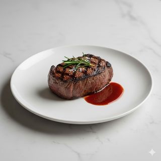 Filetto di manzo con patate al forno