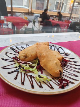 Fiore di zucca pastellato