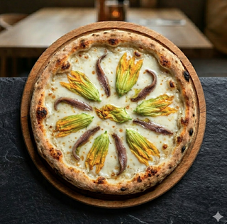 Fiori di zucca e alici