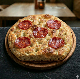 Focaccia salame piccante