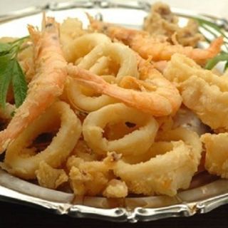 Frittura di gamberi e calamari