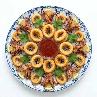 Friture Crevette Et Calamar