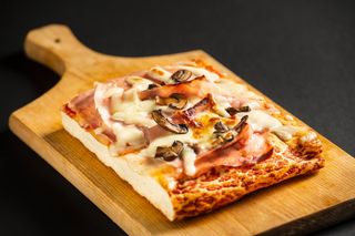 Funghi e prosciutto