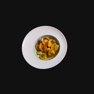 Gamberetti con curry