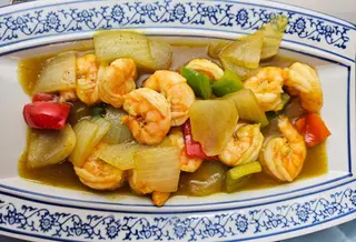 Gamberi al curry