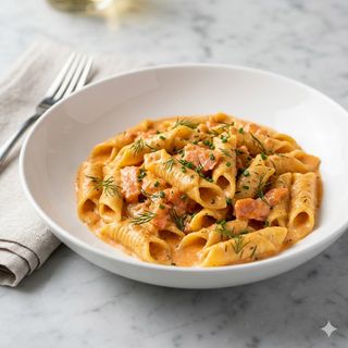 Garganelli al salmone
