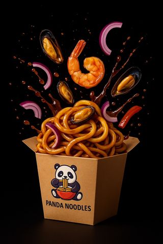 Garlic pepper ocean noodles 400gr