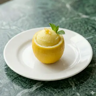 Gelato ripieno al limone
