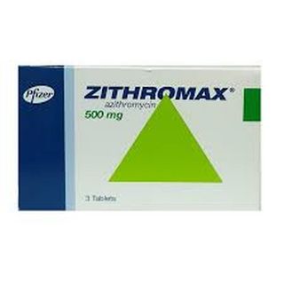 Pfizer ZITHROMAX Azithromycin Tablets, 3x500mg