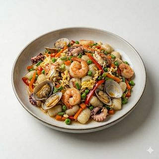 Gnocchi di riso con i frutti di mare 750 ml