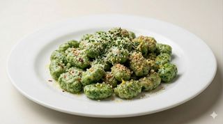 Gnocchi verdi ai tre sapori