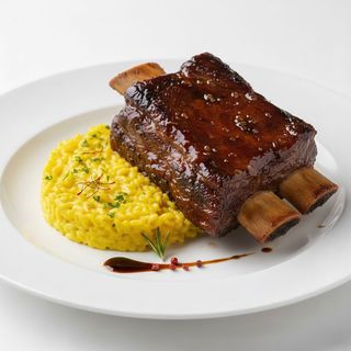 Говяжье рёбра су-вид с ризотто (450г)