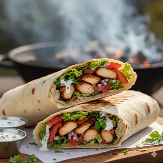 7 Grill shawarma roll