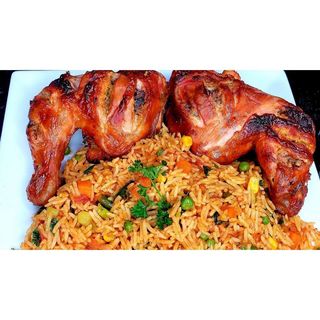 Grilled chicken + chips/brown rice