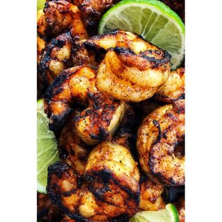 Grilled margarita prawns