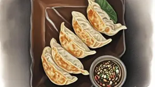 Gyoza di maiale alla piastra 5 pezzi