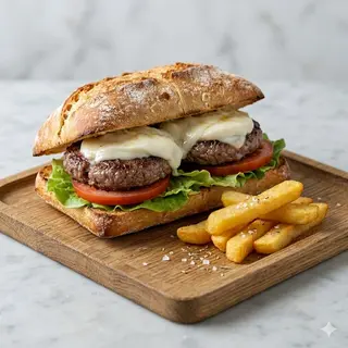 Hamburger panino o piadina
