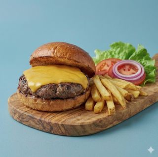 Hamburger al piatto