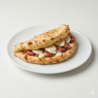 Hot dog con panino di pizza