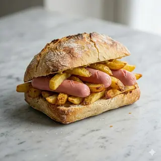 Hot dog panino o piadina