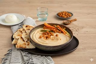 Hummus con verdure
