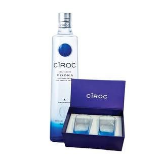 Ciroc Vodka 1L + FREE Glasses