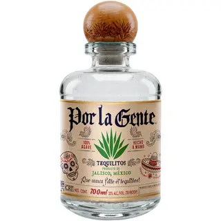 Por la Gente Tequilitos 100% Agave Tequilla, 700ml