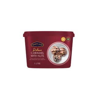 Dairyland Deluxe Caramel With Nuts 1L