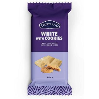 Dairyland White with Cookies Chocolate 80g