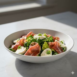 Insalata con prosciutto crudo 