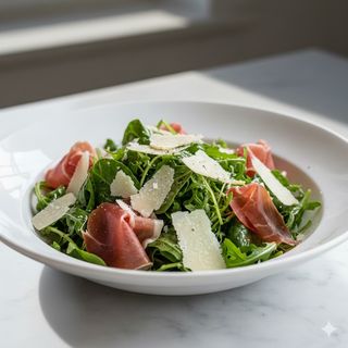 Insalata con prosciutto crudo e rucola 