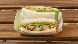 Kaarage sando (teriyaki chicken)