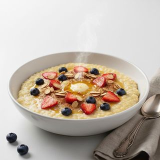 Каша овсяно-гречневая на миндальном молоке (280г)