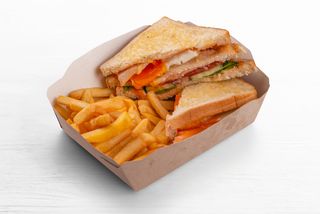 Клаб сэндвич с фри (350г)