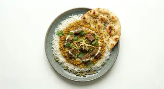 Lenticchie, agnello e riso