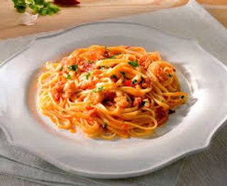 Linguine con gamberoni di mazzara