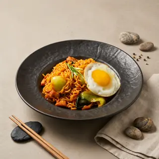Жареный рамён с курицей (400г)