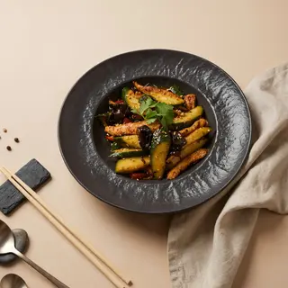 Тёплый салат с курицей (350г)