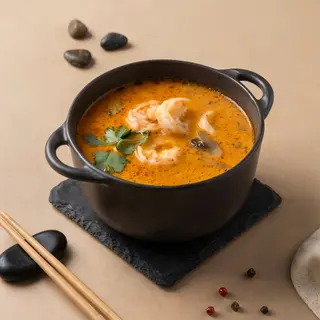 Том Ям с креветками (500г)