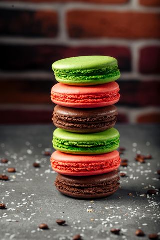 Макаруны (малиновый, фисташковый, шоколадный, сникерс) (65г)