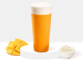 Čaj od manga sa mlečnom penom