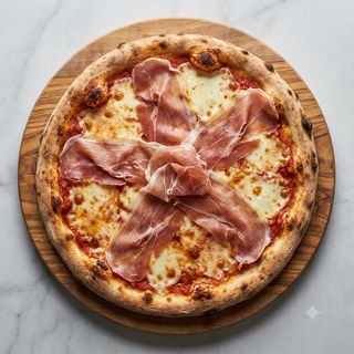 Margherita con prosciutto crudo