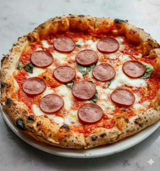 Margherita con wurstel 
