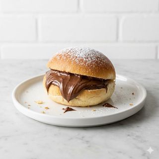 Maritozzo ripieno con Nutella