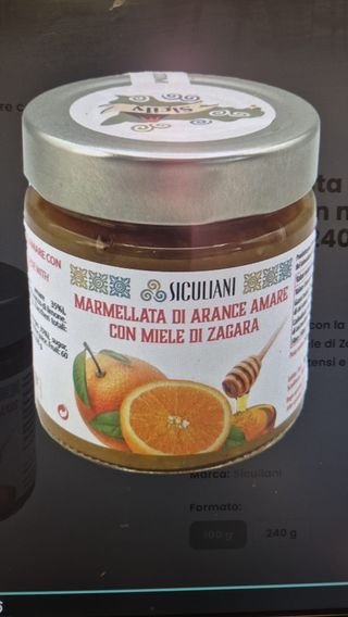 Marmellata di arance amare con miele di Zagara 240 g