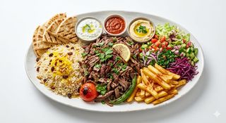 Maxi kebab plater