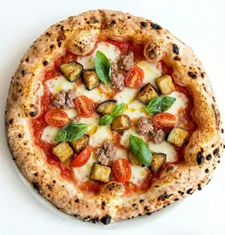 Melanzane e salsiccia