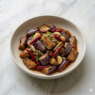Melanzane saltato con salsa di soia