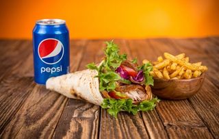 Menú piadina kebab